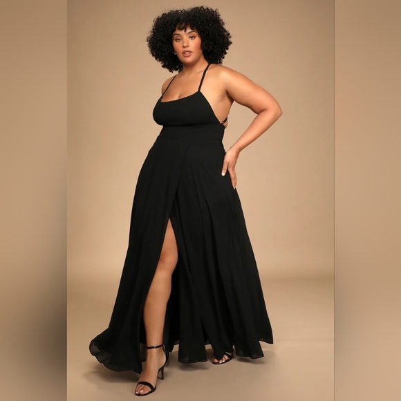 Dreamy Romance Black Backless Maxi Dress - Picture 8 of 10